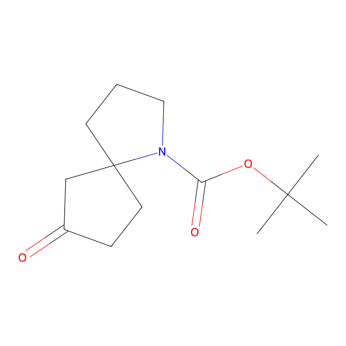 tert-Butyl 7-oxo-1-azaspiro[4.4]nonane-1-carboxylate molecular structure, CAS 2206825-58-1