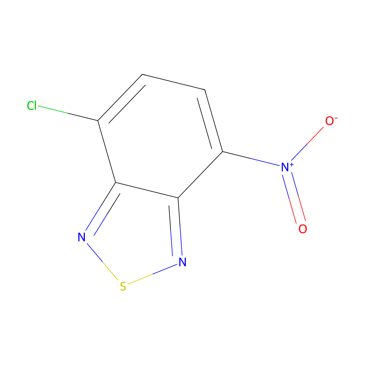 4-Chloro-7-nitro-2,1,3-benzothiadiazole molecular structure, CAS 2207-29-6