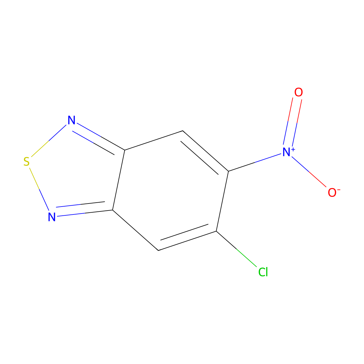 5-Chloro-6-nitrobenzo[c][1,2,5]thiadiazole molecular structure, CAS 2207-33-2