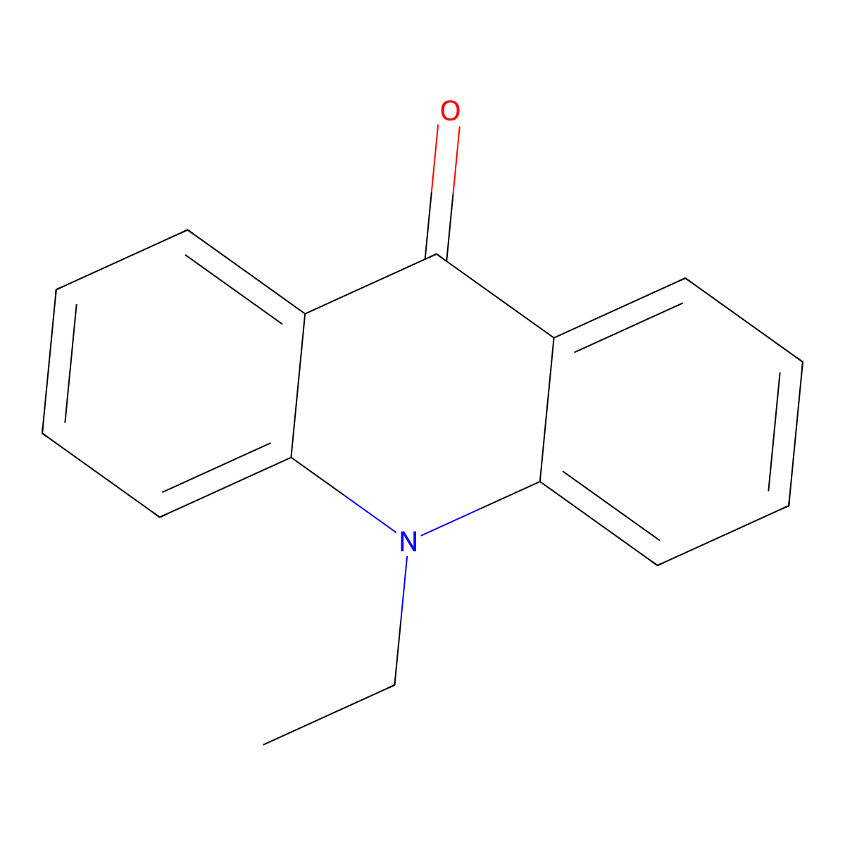 10-Ethyl-9-hydro-9-oxoacridine molecular structure, CAS 2207-41-2