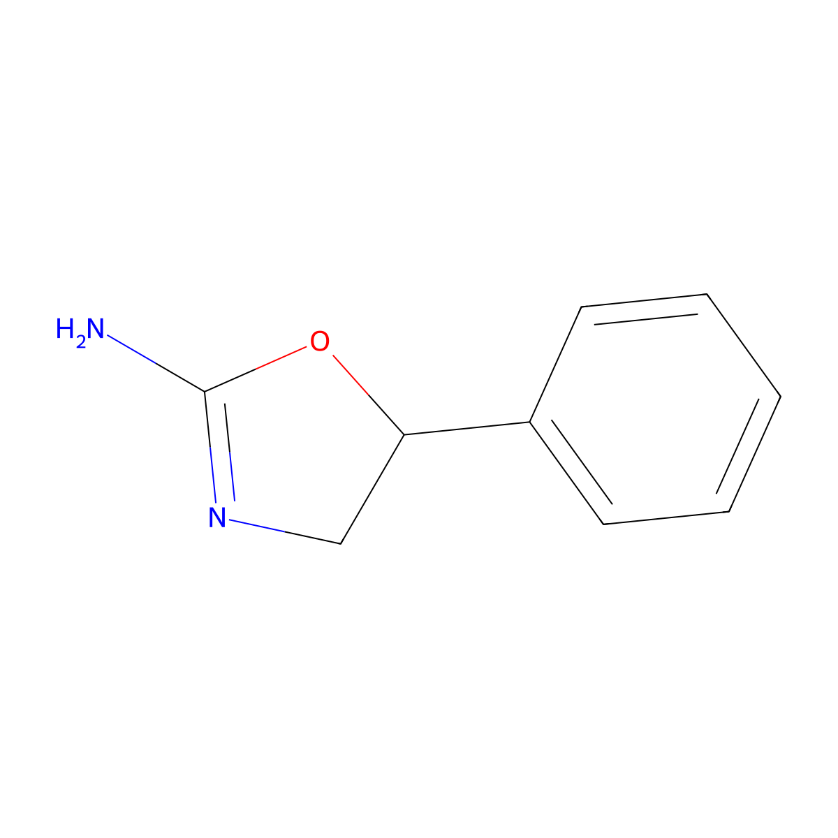Aminorex molecular structure, CAS 2207-50-3