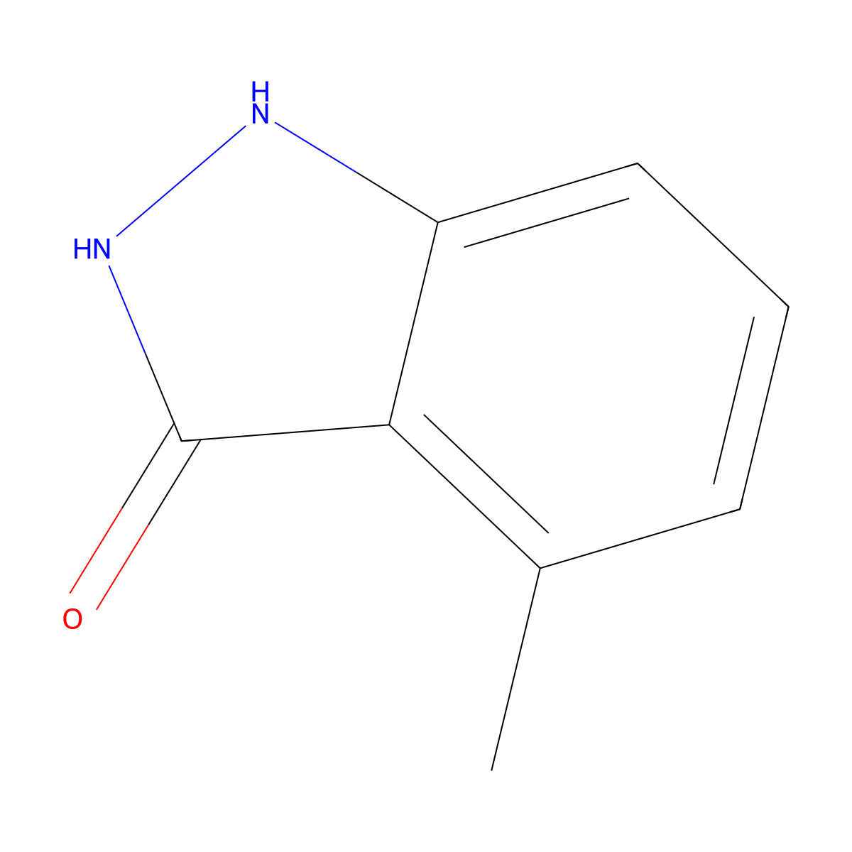 4-Methyl-1,2-dihydro-3H-indazol-3-one molecular structure, CAS 220707-47-1
