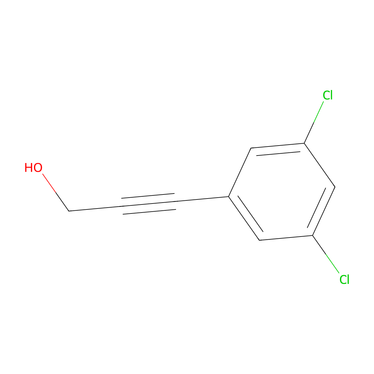 3-(3,5-Dichlorophenyl)prop-2-yn-1-ol molecular structure, CAS 220707-99-3