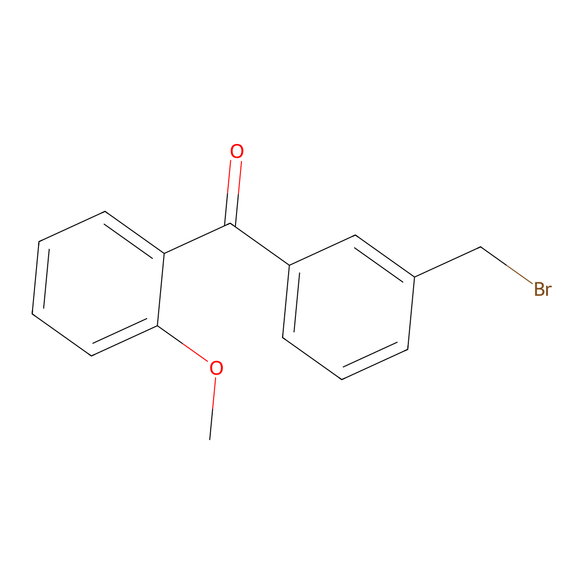 3-(Bromomethyl)-2-methoxybenzophenone molecular structure, CAS 22071-34-7