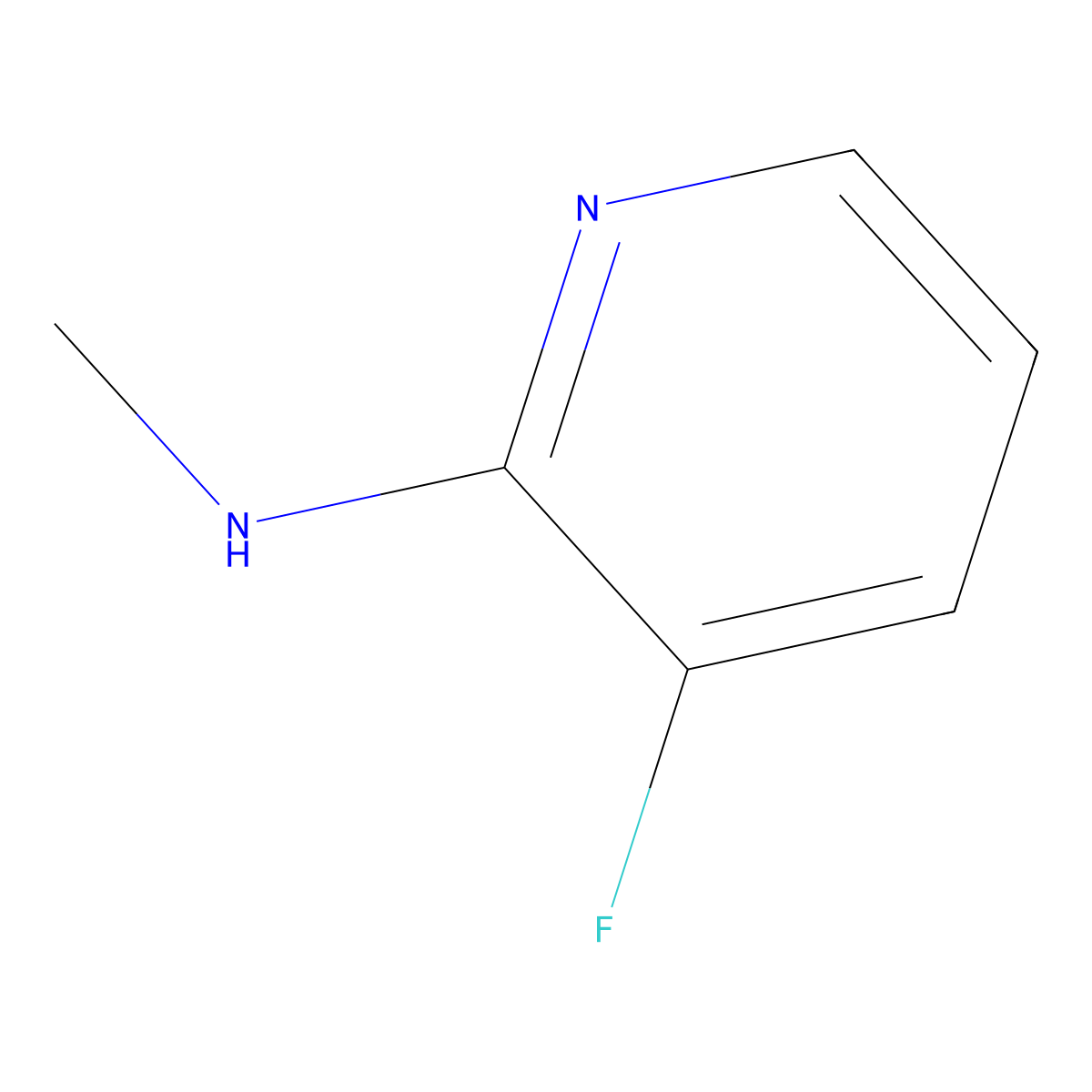 3-fluoro-N-methylpyridin-2-amine molecular structure, CAS 220714-69-2