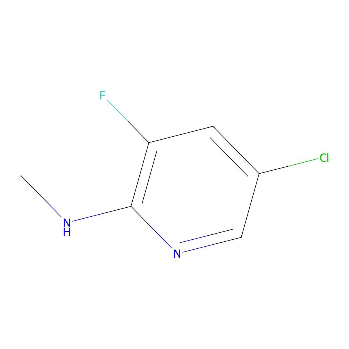 5-Chloro-3-fluoro-N-methylpyridin-2-amine molecular structure, CAS 220714-72-7