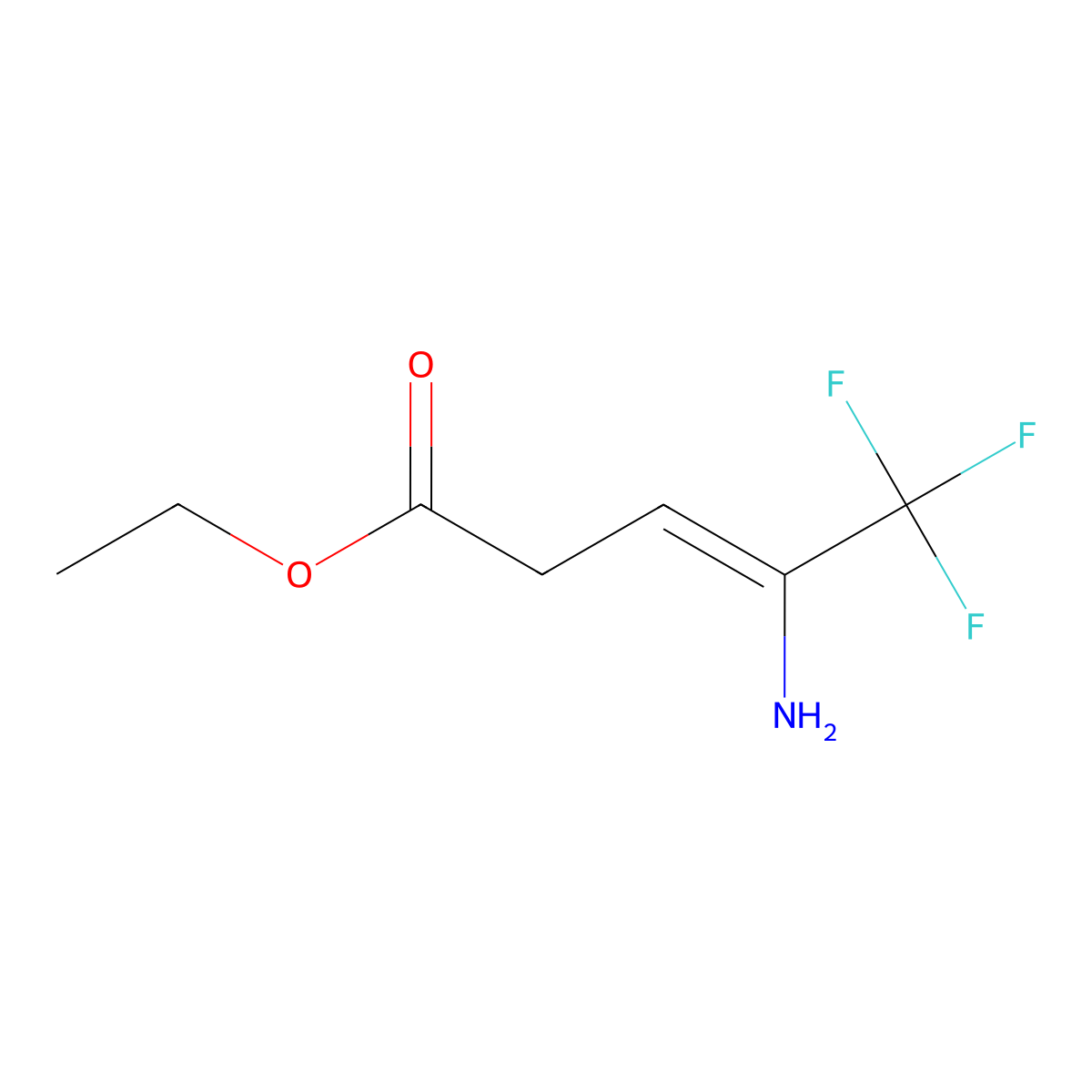 Ethyl 3-amino-4,4,4-trifluorobut-2-enecarboxylate molecular structure, CAS 220719-76-6