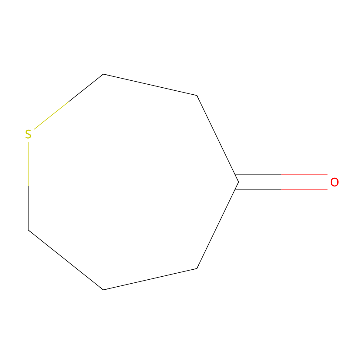 Thiepan-4-one molecular structure, CAS 22072-22-6