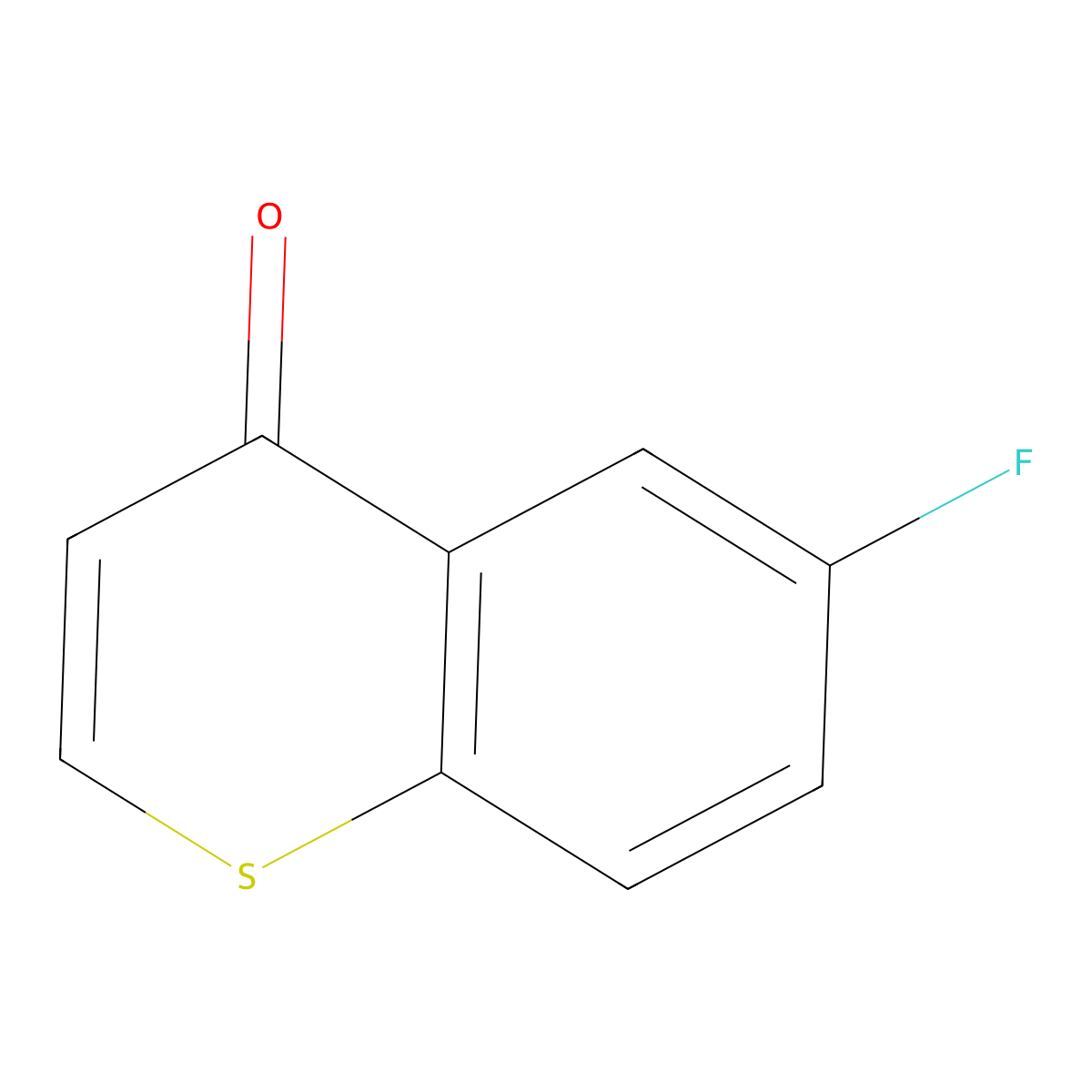 6-Fluoro-4H-thiochromen-4-one molecular structure, CAS 220736-99-2