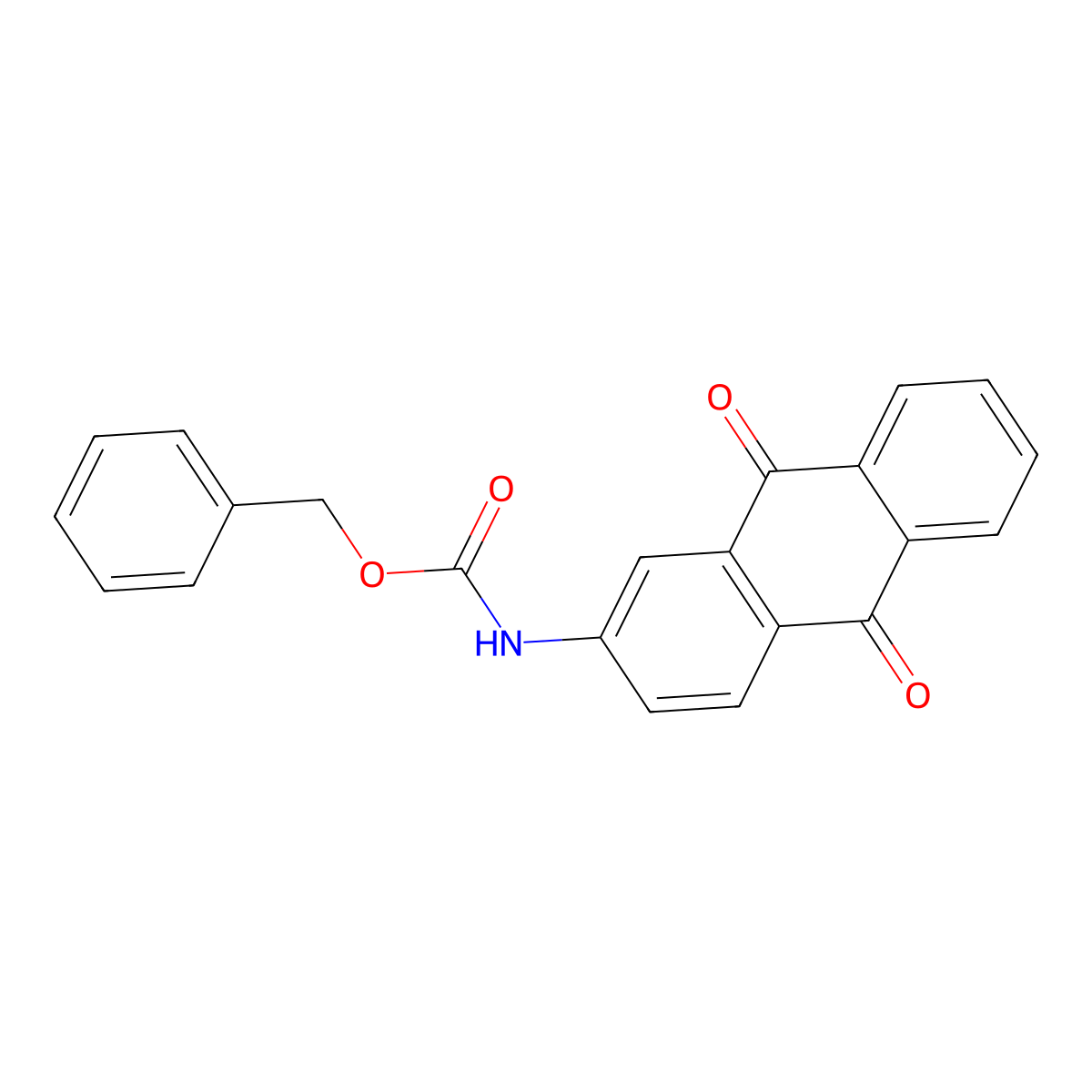 benzyl N-(9,10-dioxo-9,10-dihydroanthracen-2-yl)carbamate molecular structure, CAS 2207376-58-5