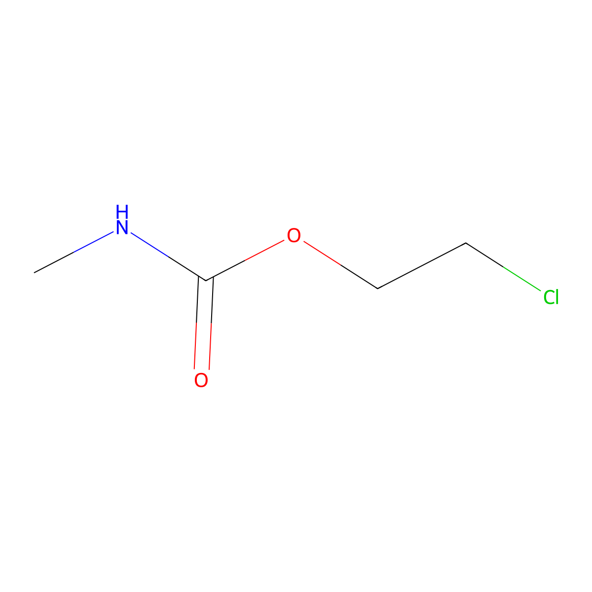 2-Chloroethyl methylcarbamate molecular structure, CAS 22074-92-6