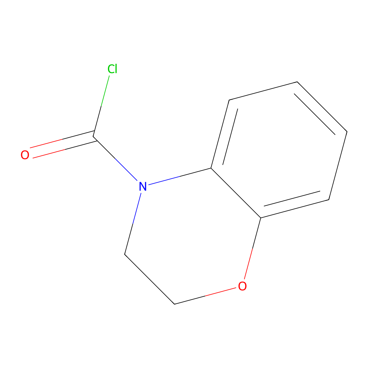 2,3-Dihydro-1,4-benzoxazine-4-carbonyl chloride molecular structure, CAS 220744-22-9