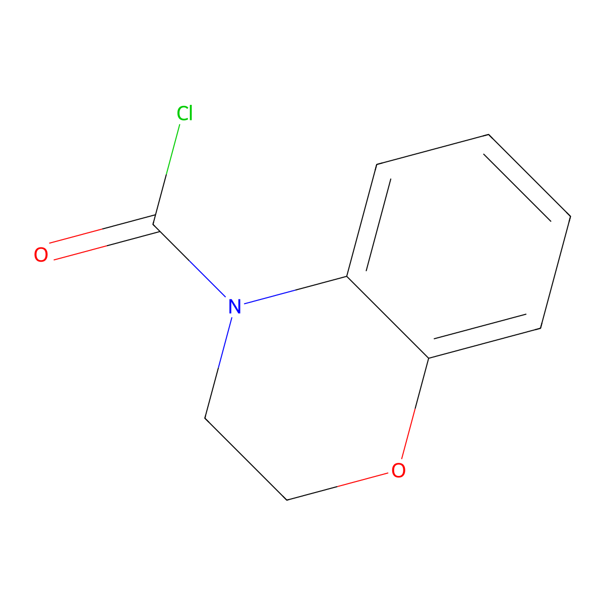 2,3-Dihydro-1,4-benzoxazine-4-carbonyl chloride molecular structure, CAS 220744-22-9