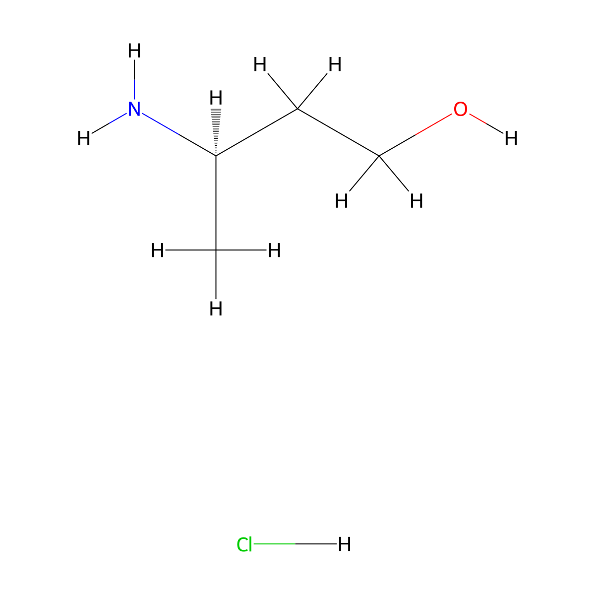 (3R)-3-aminobutan-1-ol hydrochloride molecular structure, CAS 2207524-70-5