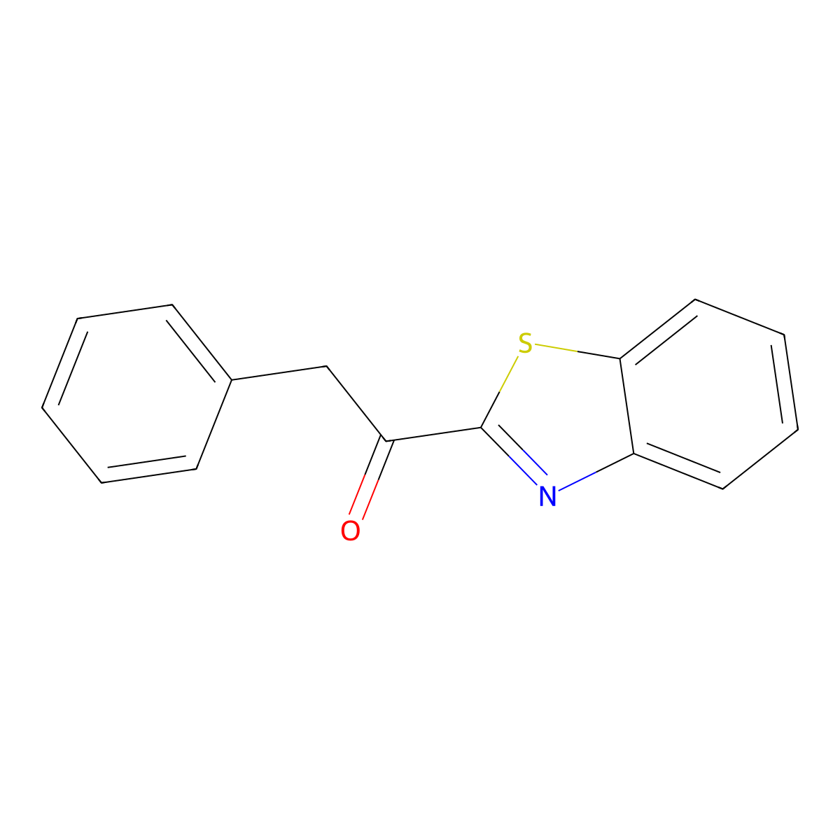 1-(1,3-Benzothiazol-2-yl)-2-phenylethanone molecular structure, CAS 220753-47-9