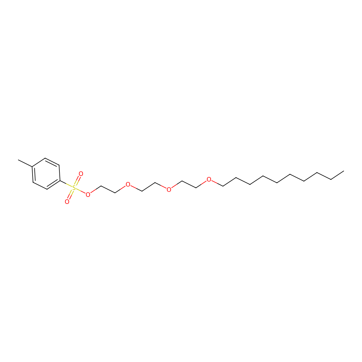 2-(2-(2-(Decyloxy)ethoxy)ethoxy)ethyl 4-methylbenzenesulfonate molecular structure, CAS 2207536-57-8