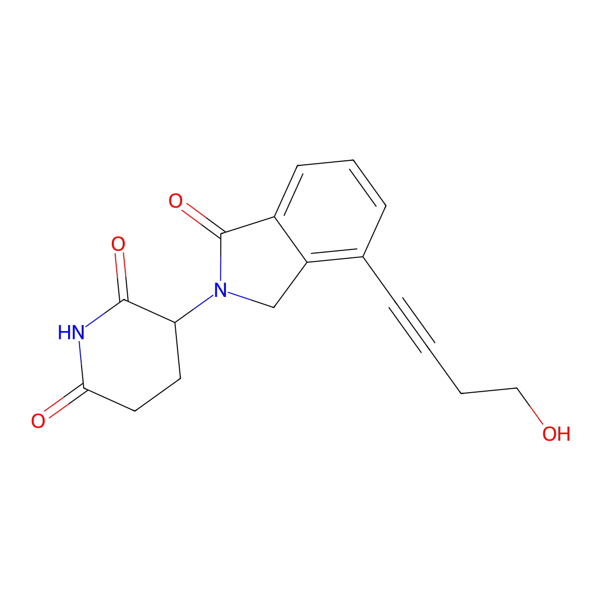 Phthalimidinoglutarimide-propargyl-C1-OH molecular structure, CAS 2207541-23-7