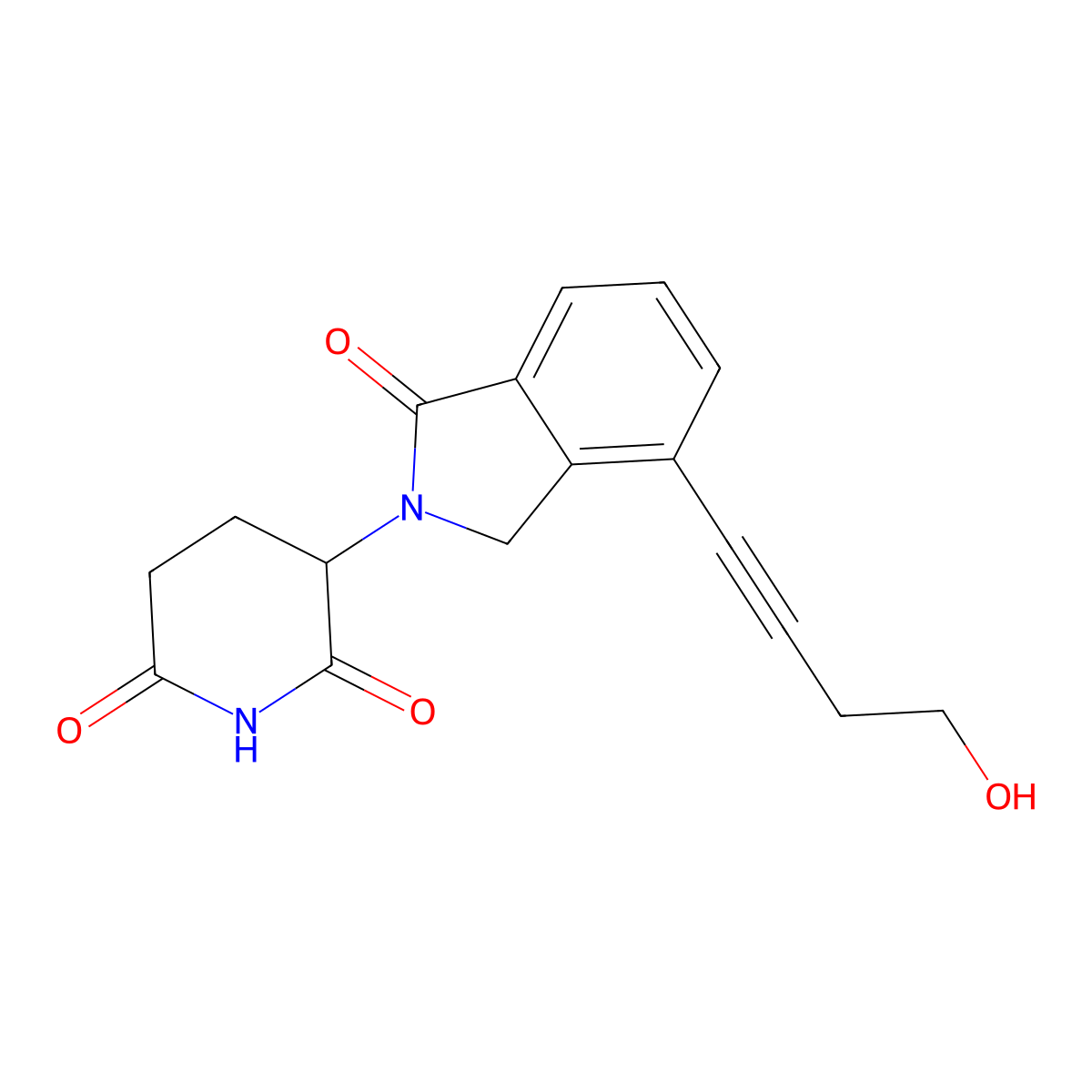 Phthalimidinoglutarimide-propargyl-C1-OH molecular structure, CAS 2207541-23-7