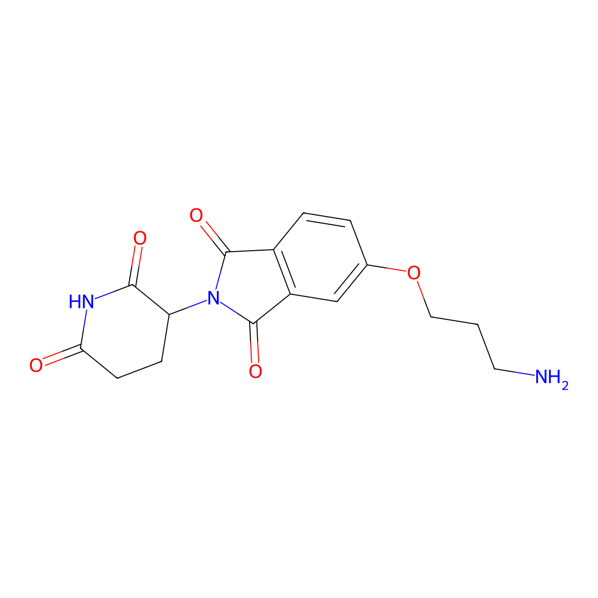 5-(3-Aminopropoxy)-2-(2,6-dioxo-3-piperidyl)isoindoline-1,3-dione molecular structure, CAS 2207587-88-8
