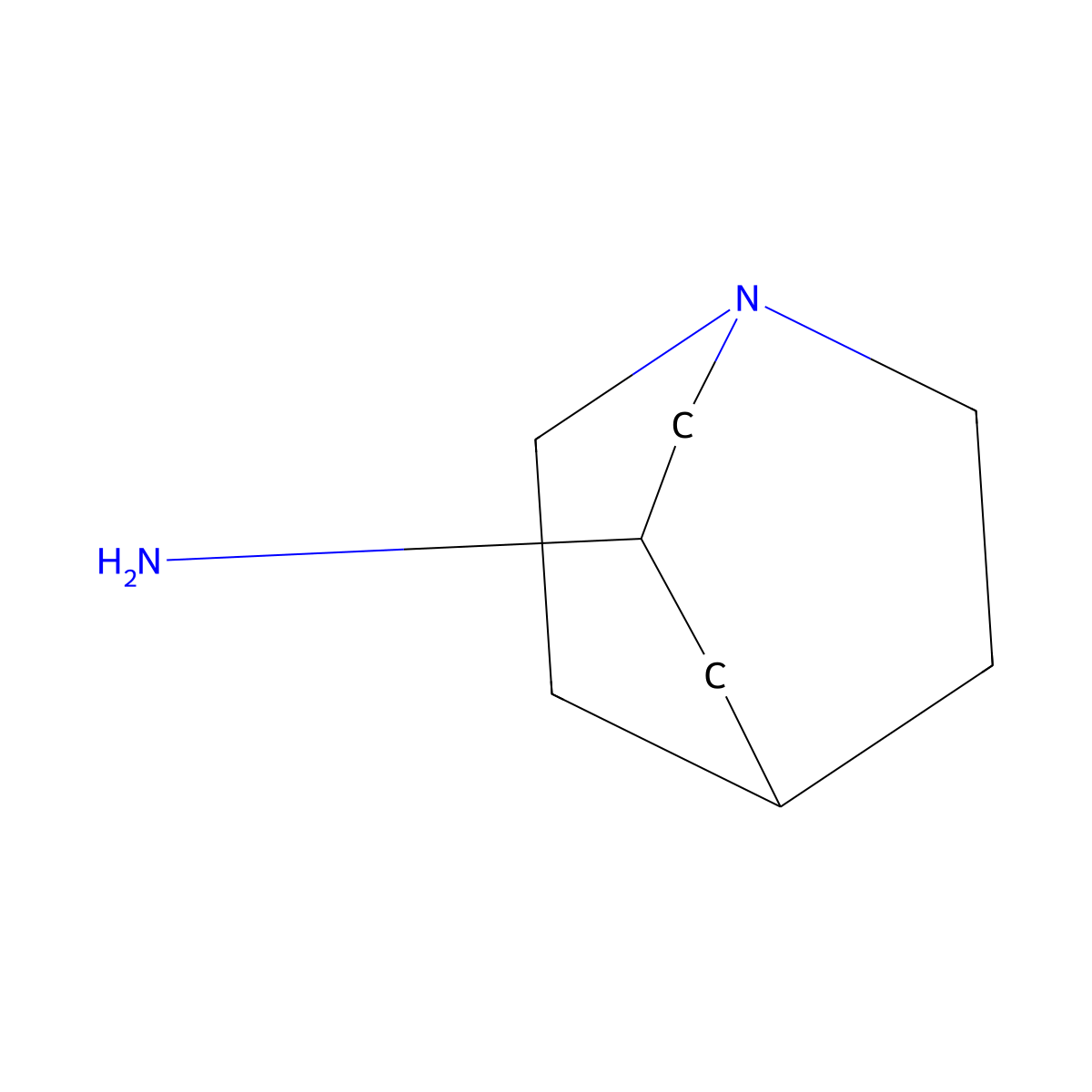 1-Azabicyclo[3.2.2]nonan-3-amine molecular structure, CAS 220766-23-4