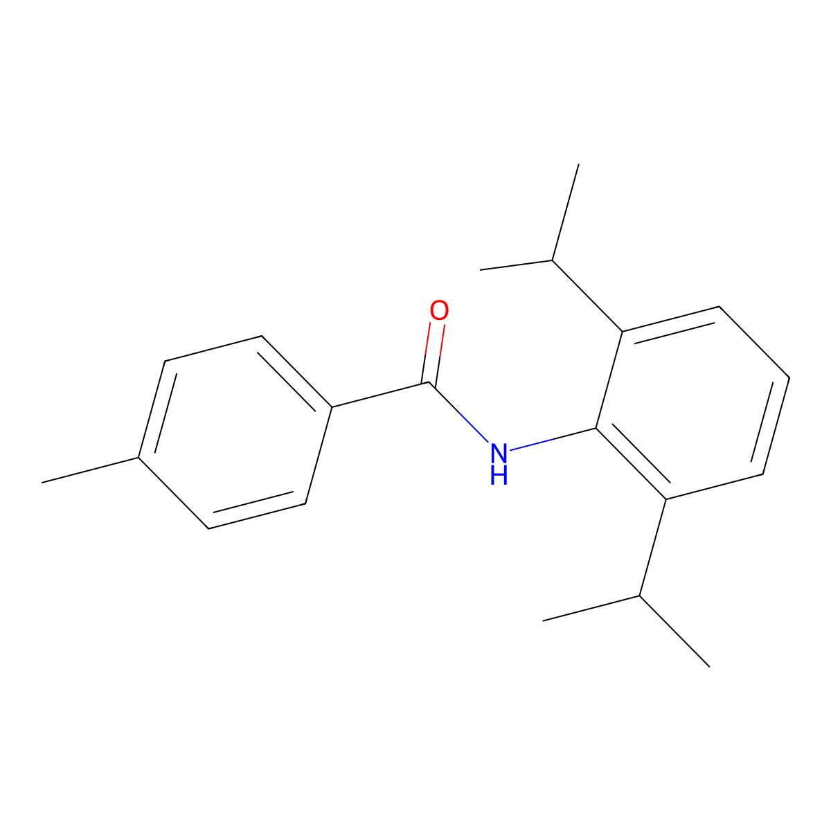 N-(2,6-diisopropylphenyl)-4-methylbenzamide molecular structure, CAS 220766-90-5