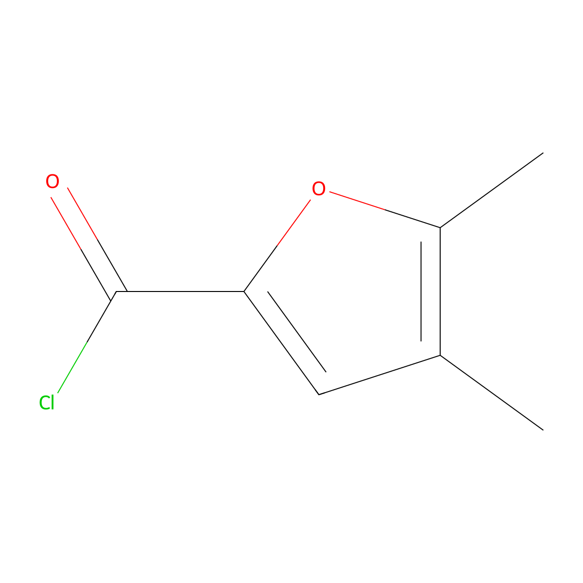 4,5-Dimethylfuran-2-carbonyl chloride molecular structure, CAS 220769-85-7