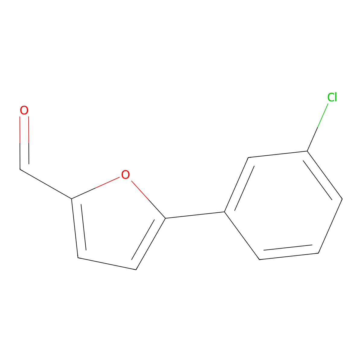 5-(3-Chlorophenyl)furfural molecular structure, CAS 22078-59-7