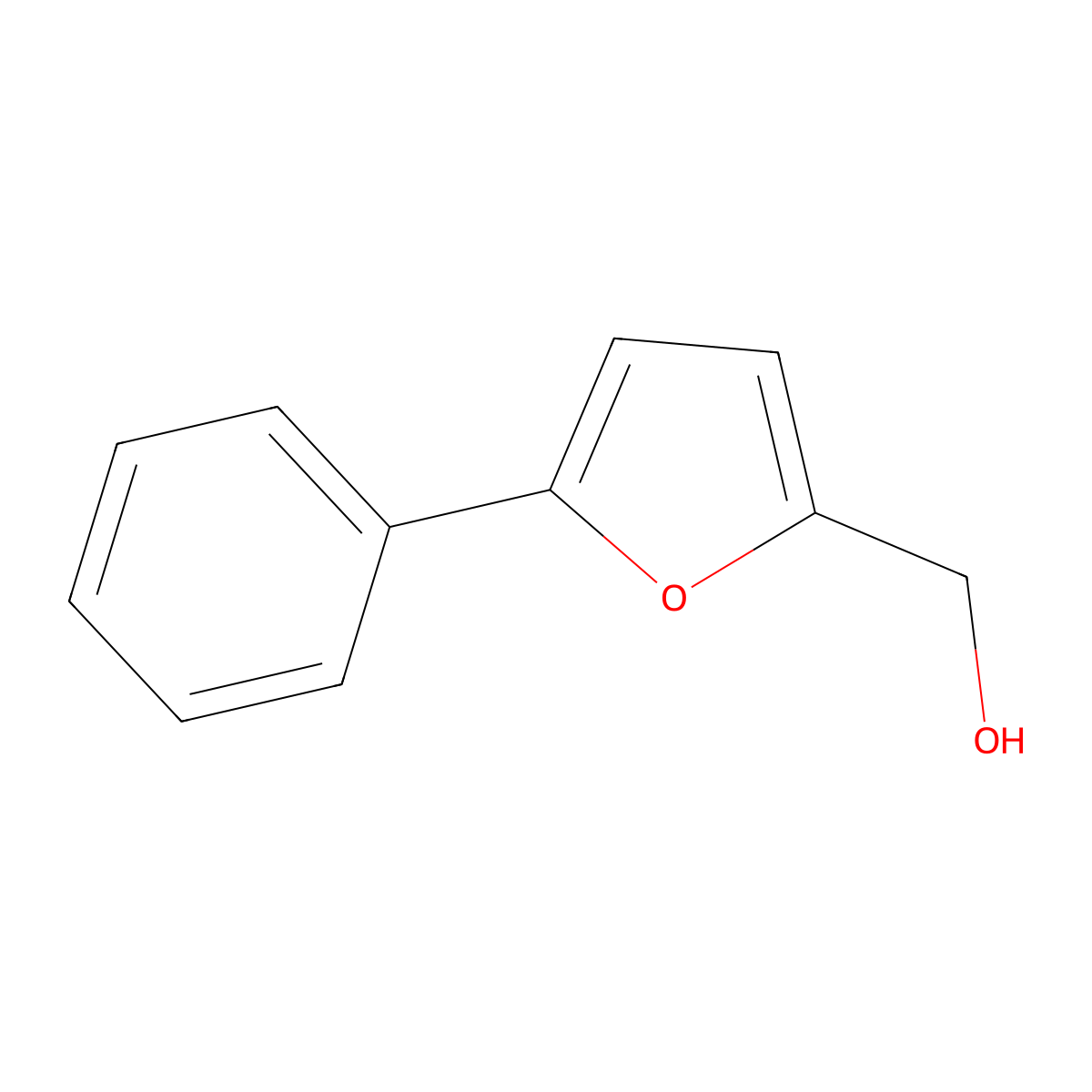 (5-Phenylfuran-2-yl)methanol molecular structure, CAS 22078-90-6