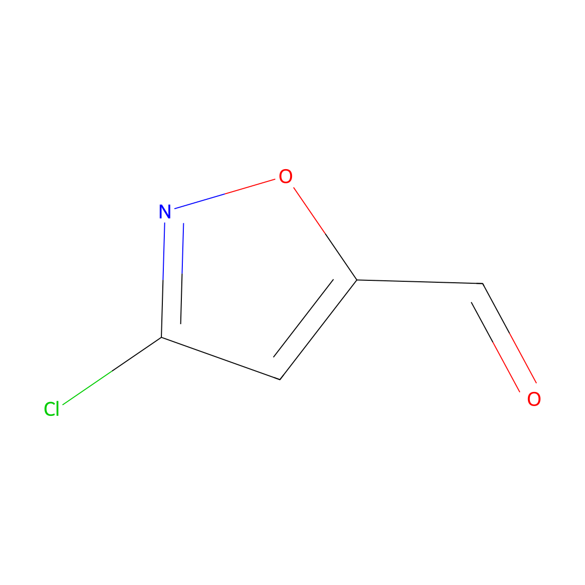3-Chloro-1,2-oxazole-5-carbaldehyde molecular structure, CAS 220780-53-0