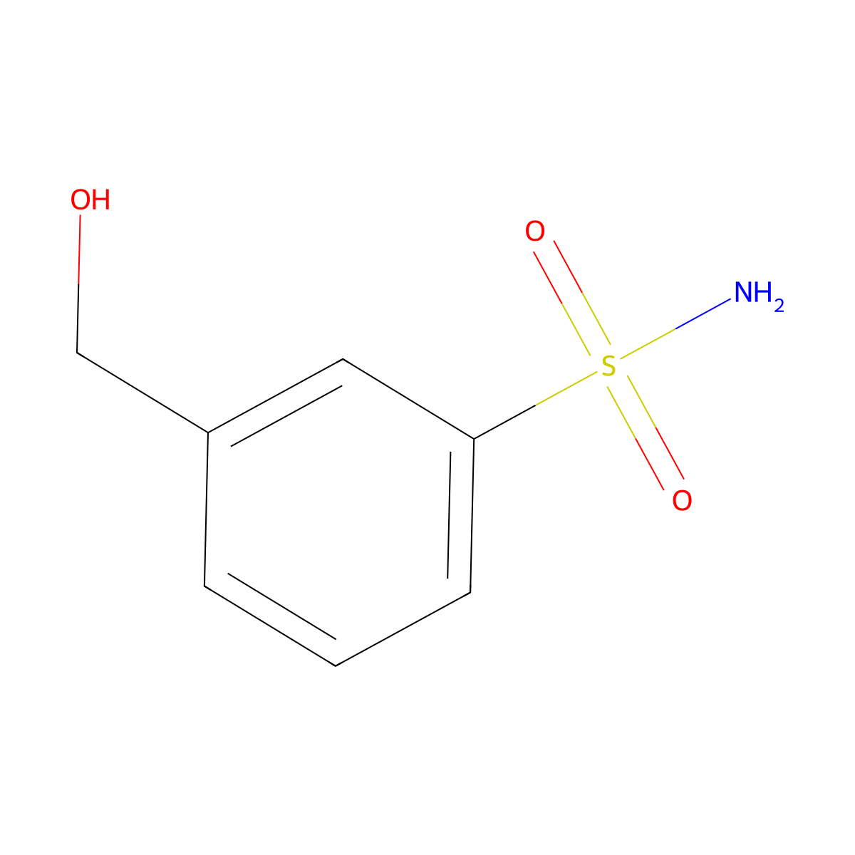3-(Hydroxymethyl)benzene-1-sulfonamide molecular structure, CAS 220798-42-5