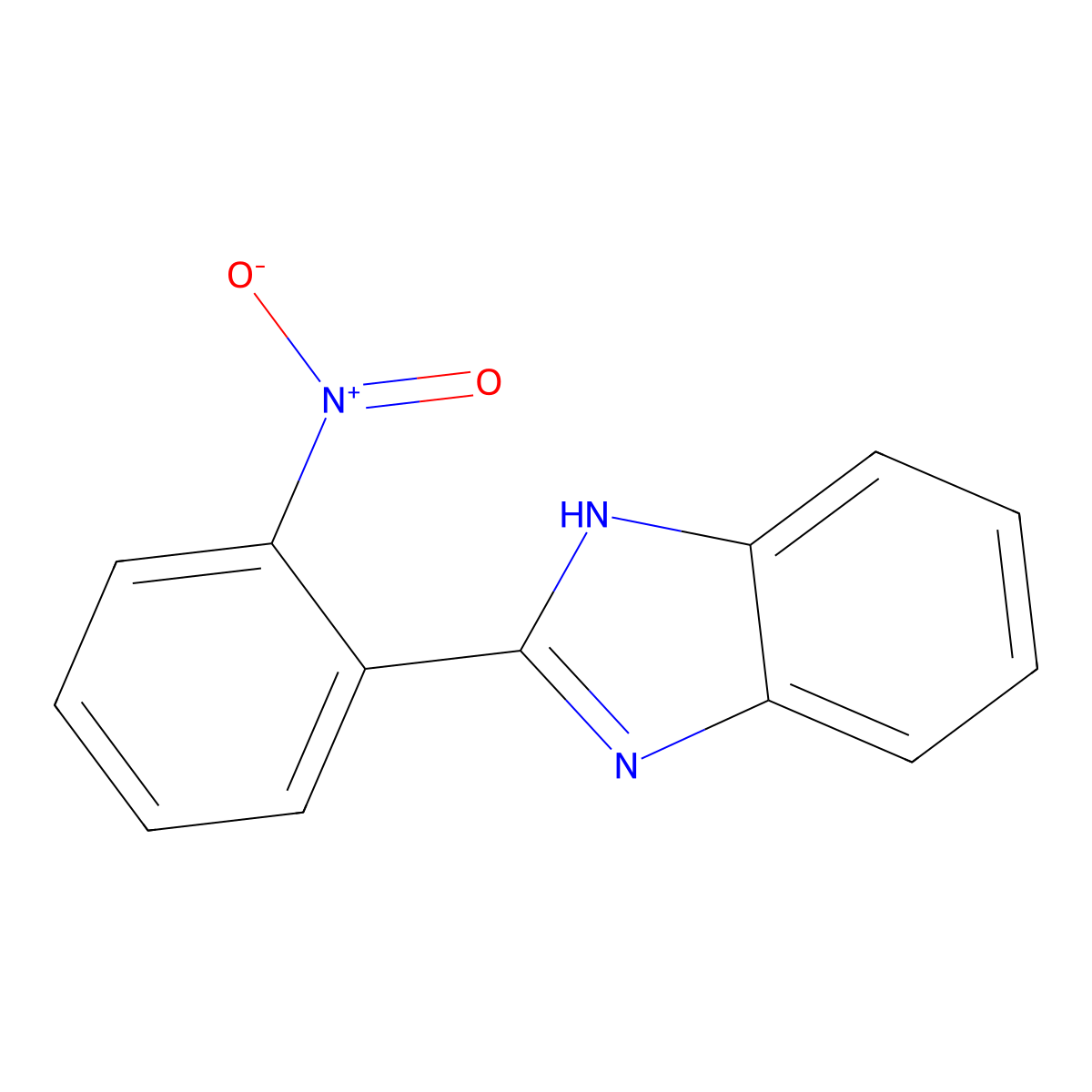2-(2'-Nitrophenyl)benzimidazole molecular structure, CAS 2208-58-4