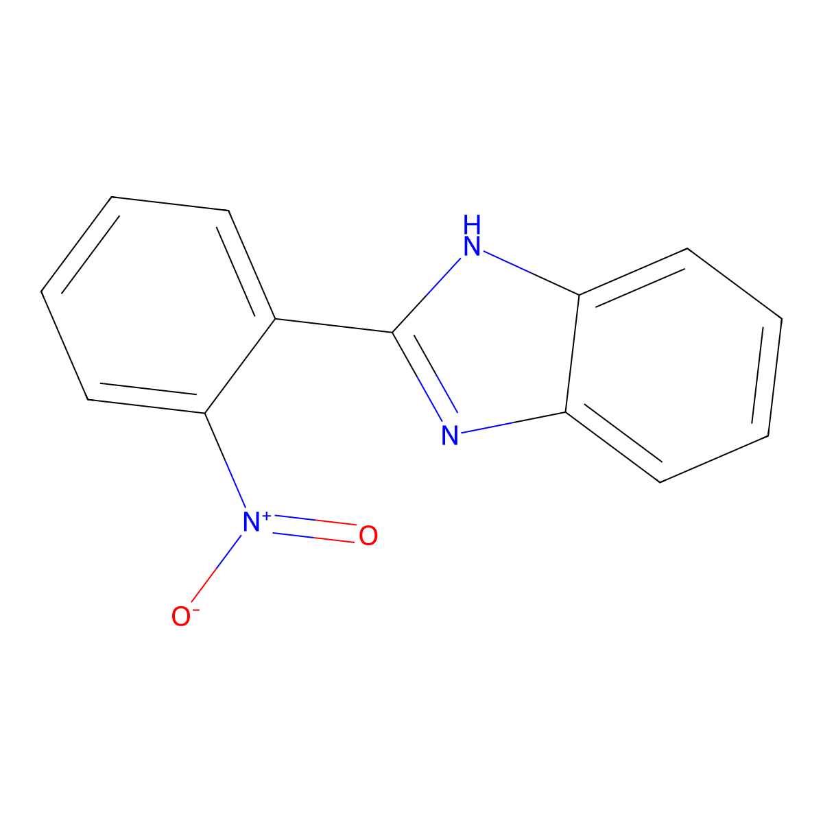 2-(2'-Nitrophenyl)benzimidazole molecular structure, CAS 2208-58-4