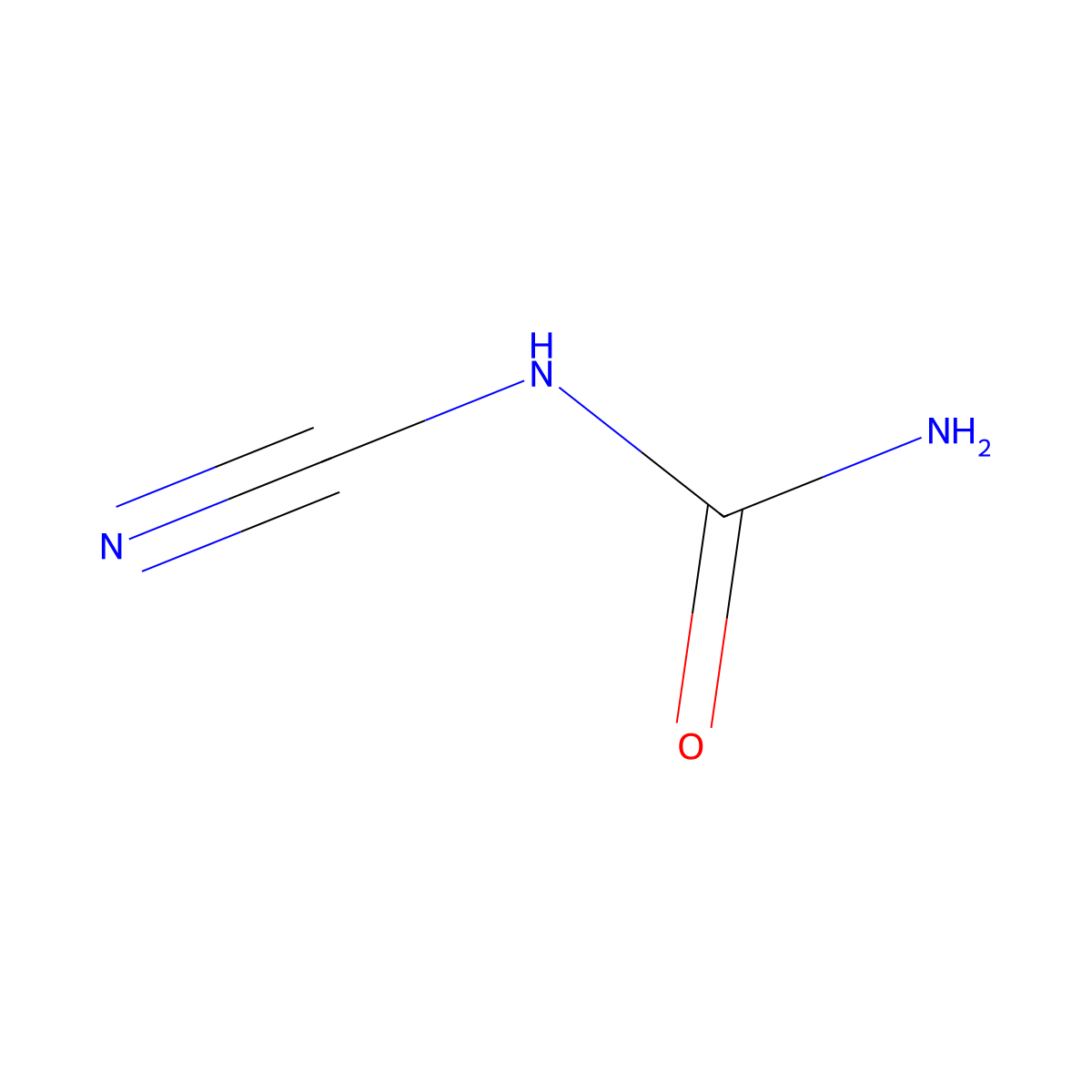 cyanourea, monosodium salt molecular structure, CAS 2208-89-1