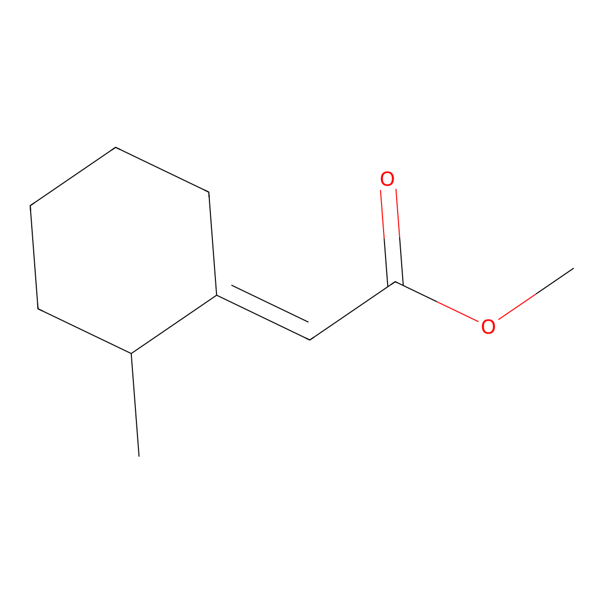 Methyl (2-methylcyclohexylidene)acetate molecular structure, CAS 2208-95-9
