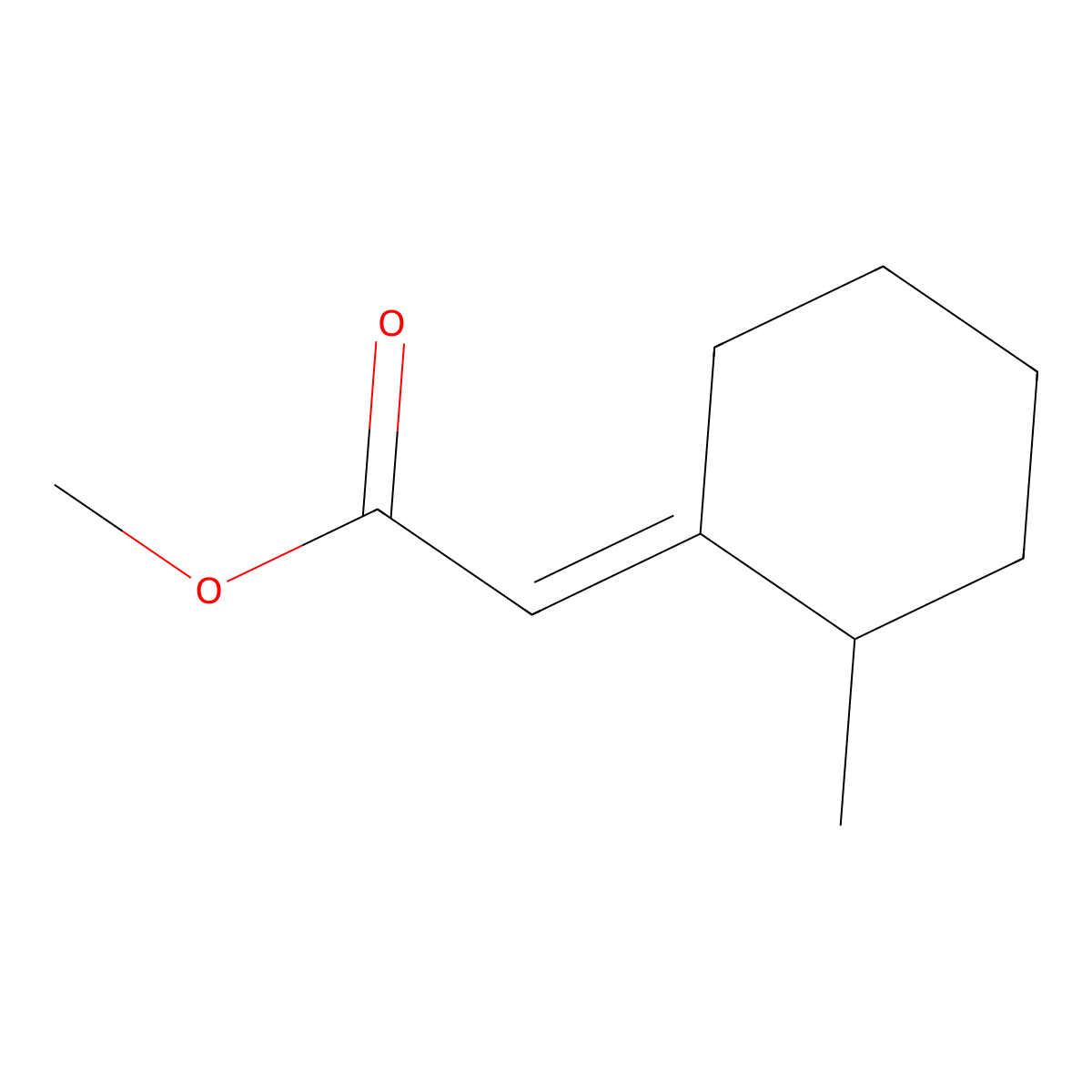 Methyl (2-methylcyclohexylidene)acetate molecular structure, CAS 2208-95-9