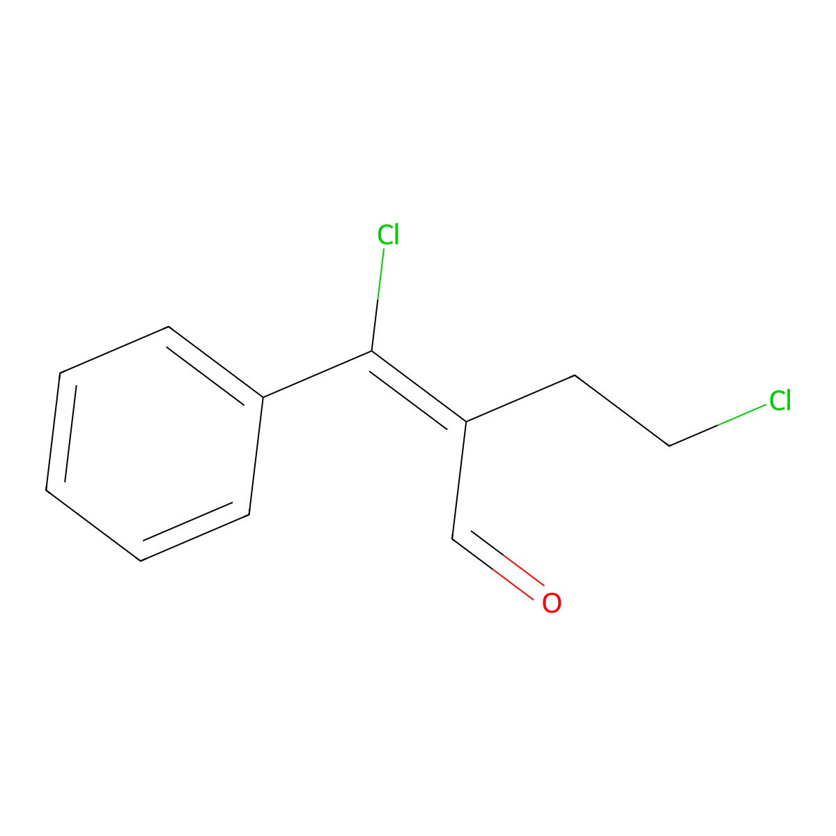 4-Chloro-2-(chlorophenylmethylene)butyraldehyde molecular structure, CAS 22080-93-9