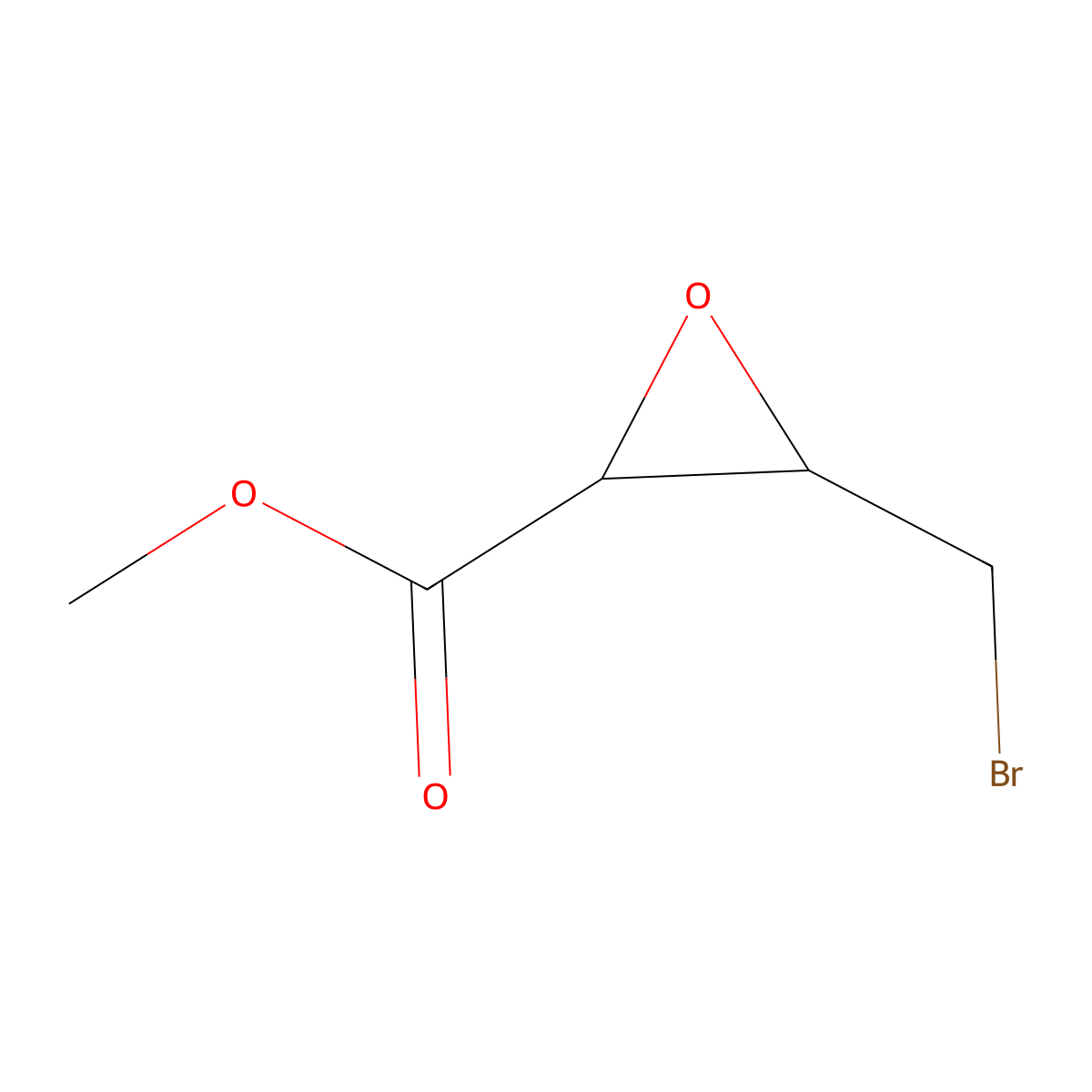 methyl (2R,3S)-3-(bromomethyl)oxirane-2-carboxylate molecular structure, CAS 220812-07-7