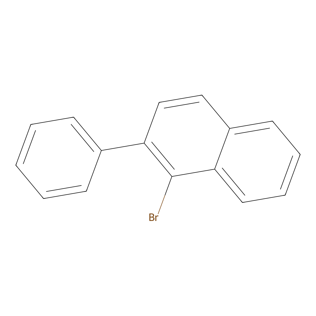 1-Bromo-2-phenylnaphthalene molecular structure, CAS 22082-93-5