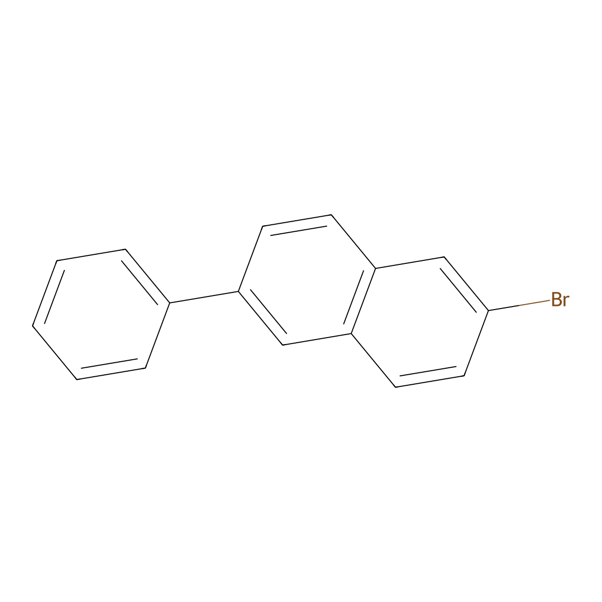 2-Bromo-6-phenylnaphthalene molecular structure, CAS 22082-94-6