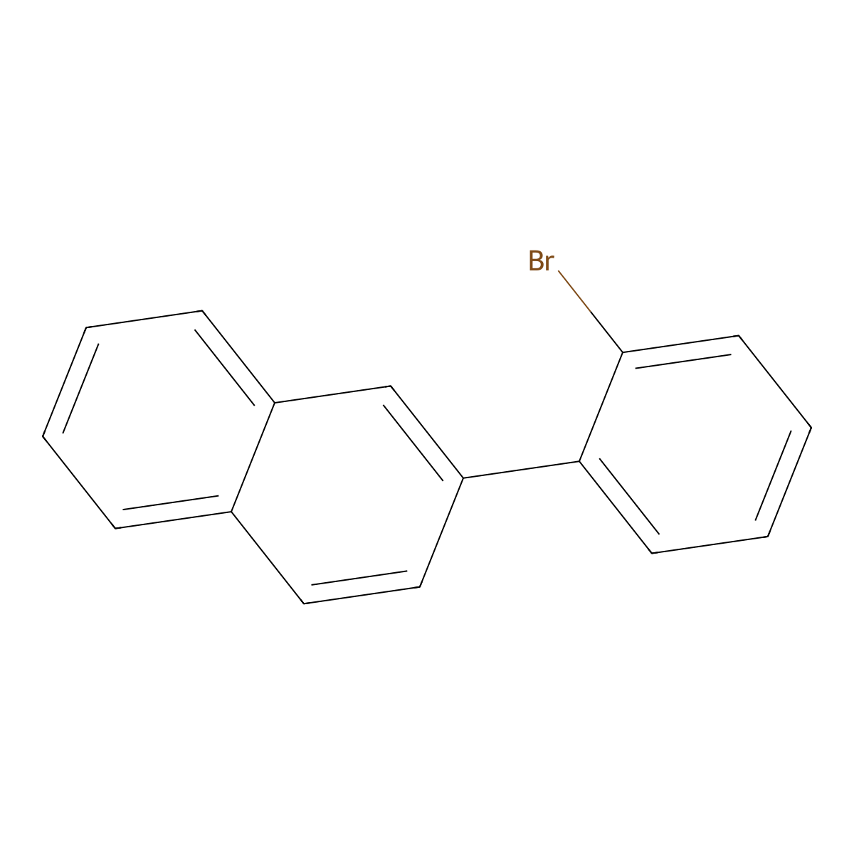 2-(2-Bromophenyl)naphthalene molecular structure, CAS 22082-97-9