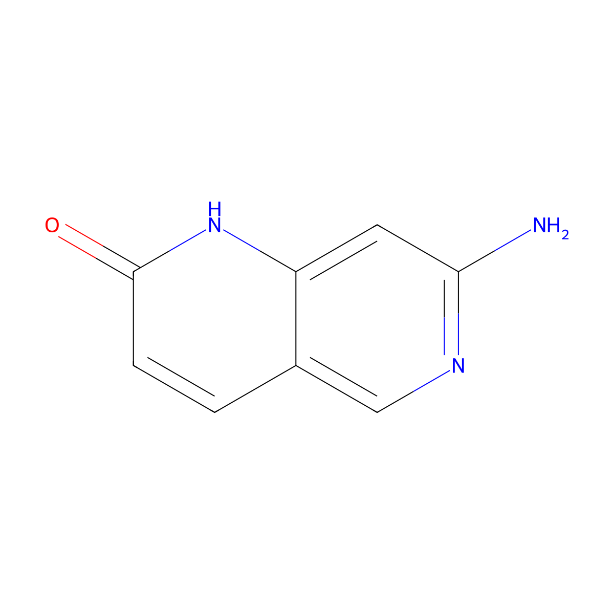 7-Amino-1,6-naphthyridin-2(1H)-one molecular structure, CAS 220822-23-1
