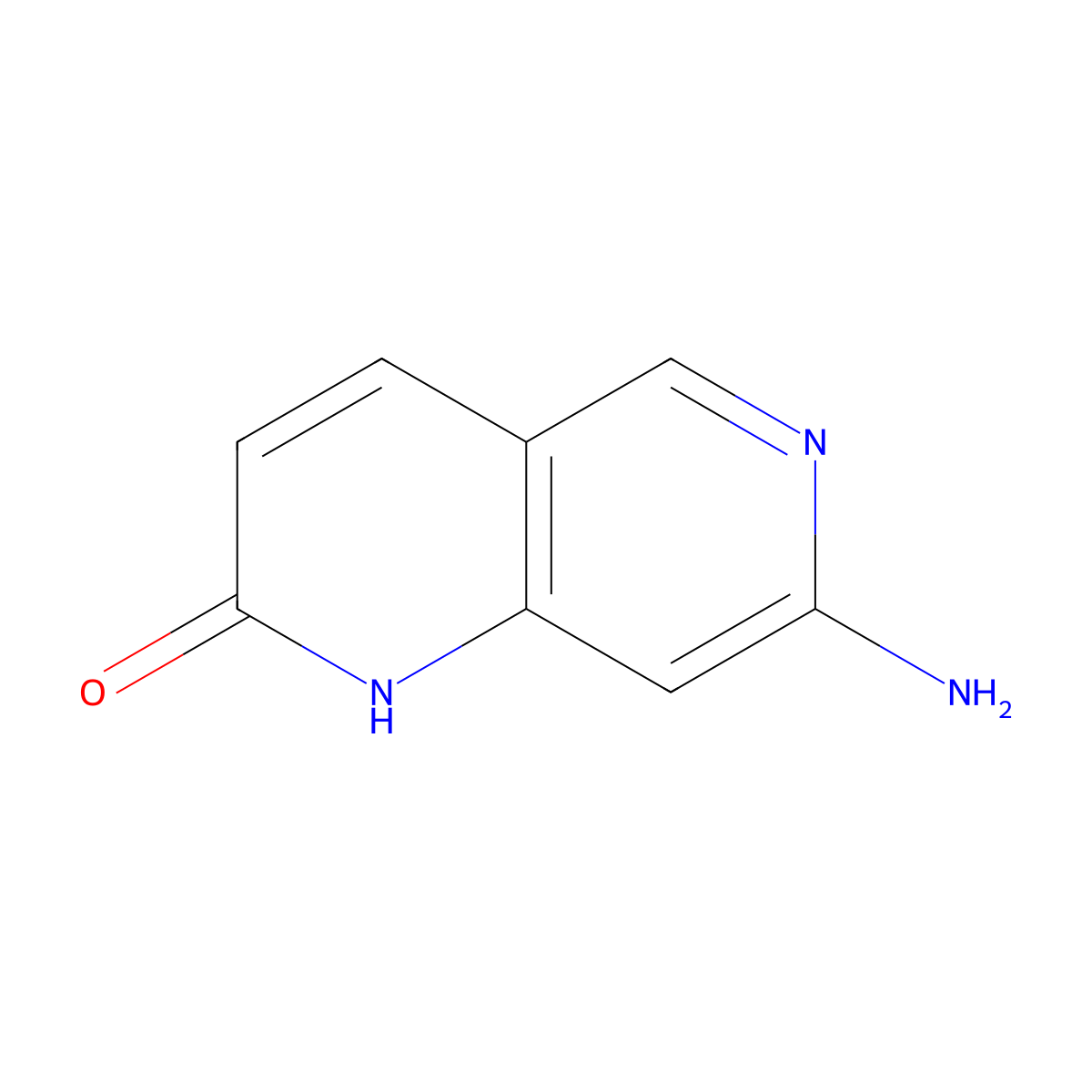 7-Amino-1,6-naphthyridin-2(1H)-one molecular structure, CAS 220822-23-1