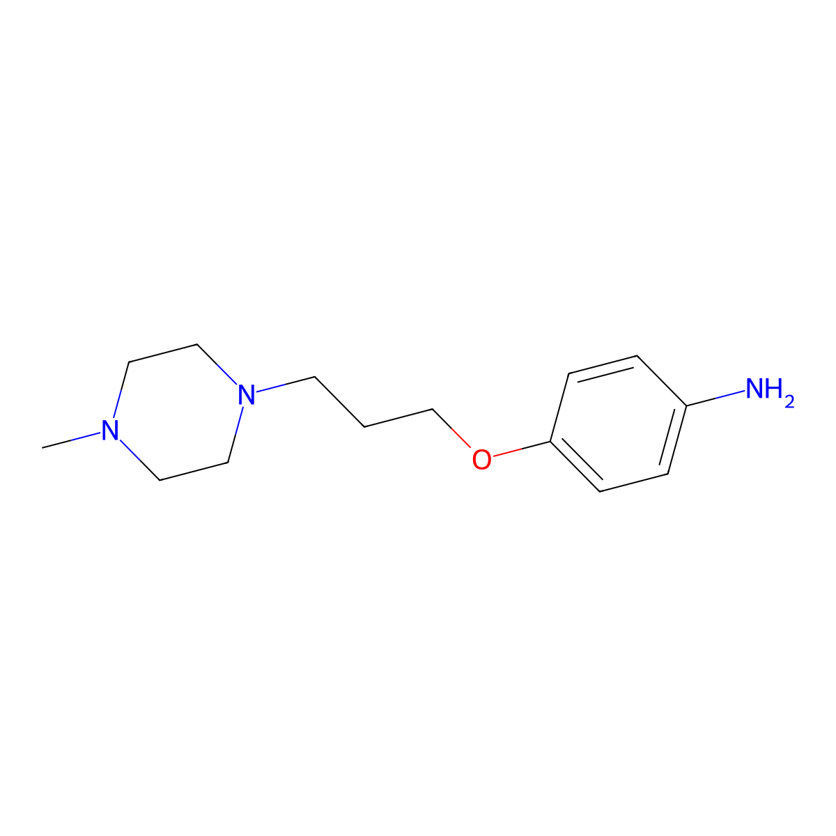 4-[3-(4-Methylpiperazin-1-yl)propoxy]aniline molecular structure, CAS 220822-26-4