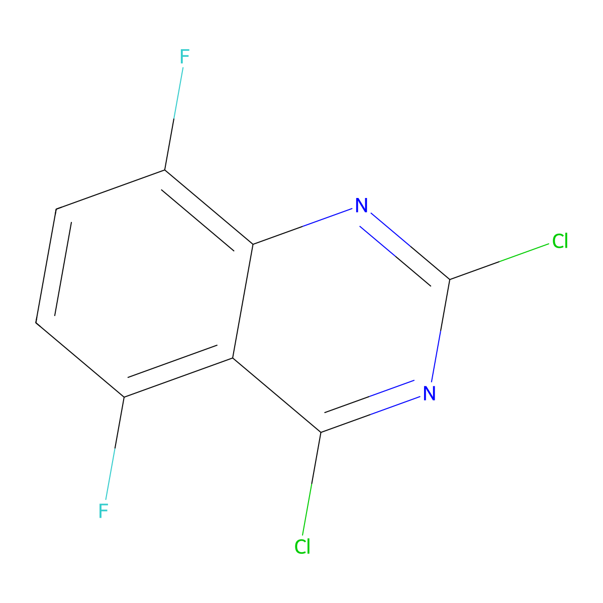 2,4-Dichloro-5,8-difluoroquinazoline molecular structure, CAS 2208225-42-5