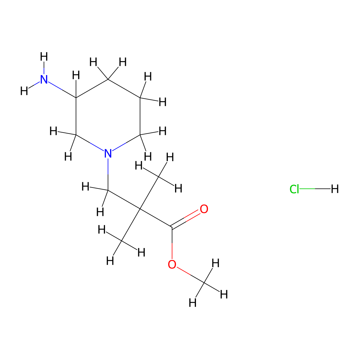 3-(3-Amino-piperidin-1-yl)-2,2-dimethyl-propionic acid methyl ester hydrochloride molecular structure, CAS 2208275-14-1