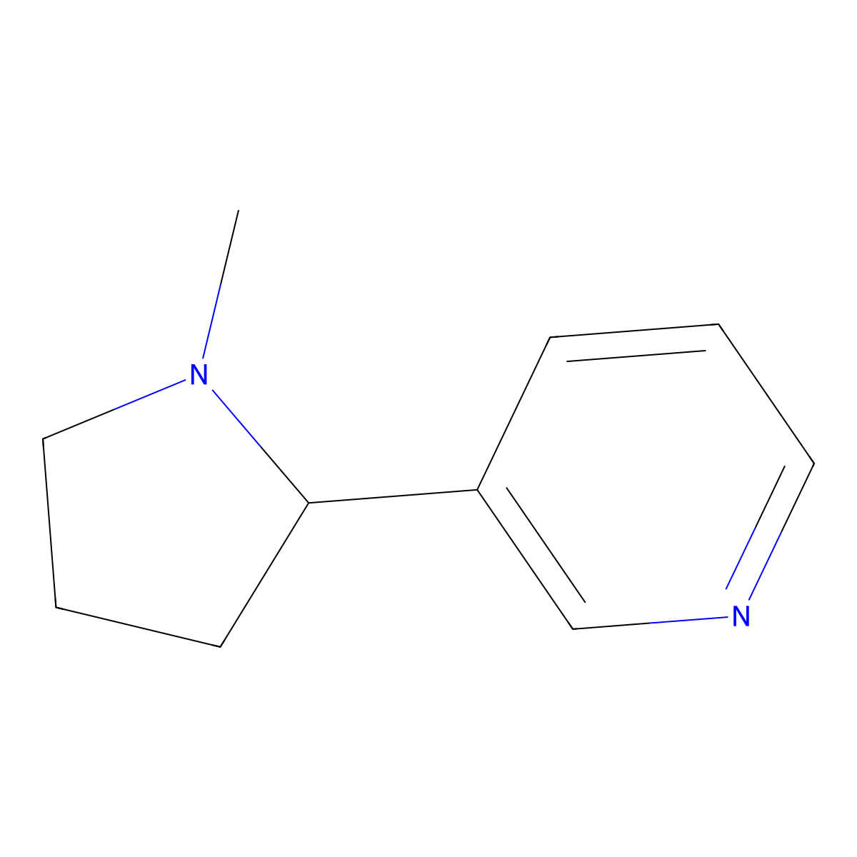 3-(1-Methylpyrrolidin-2-yl)pyridine molecular structure, CAS 22083-74-5