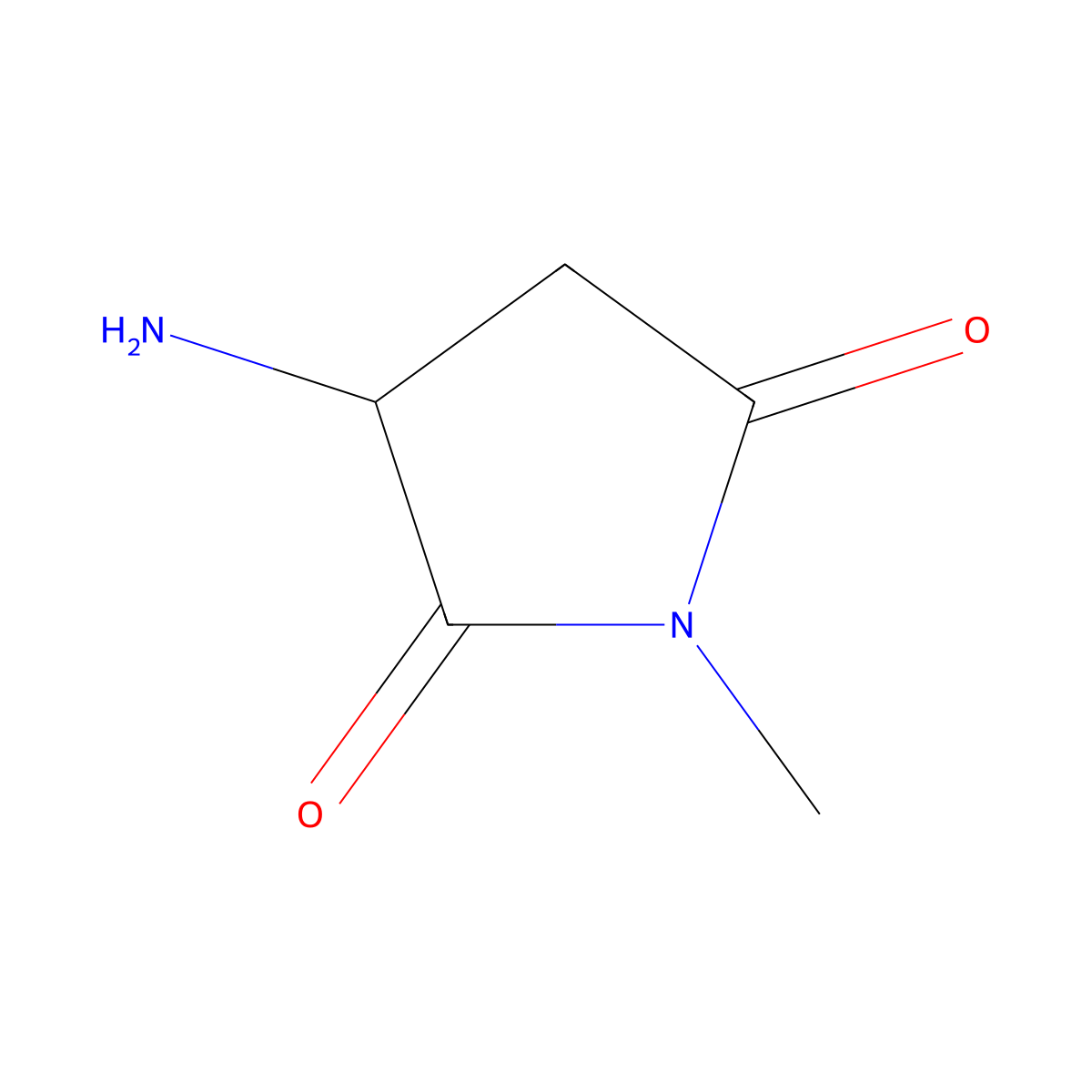 (S)-3-Amino-1-methylpyrrolidine-2,5-dione molecular structure, CAS 220835-68-7