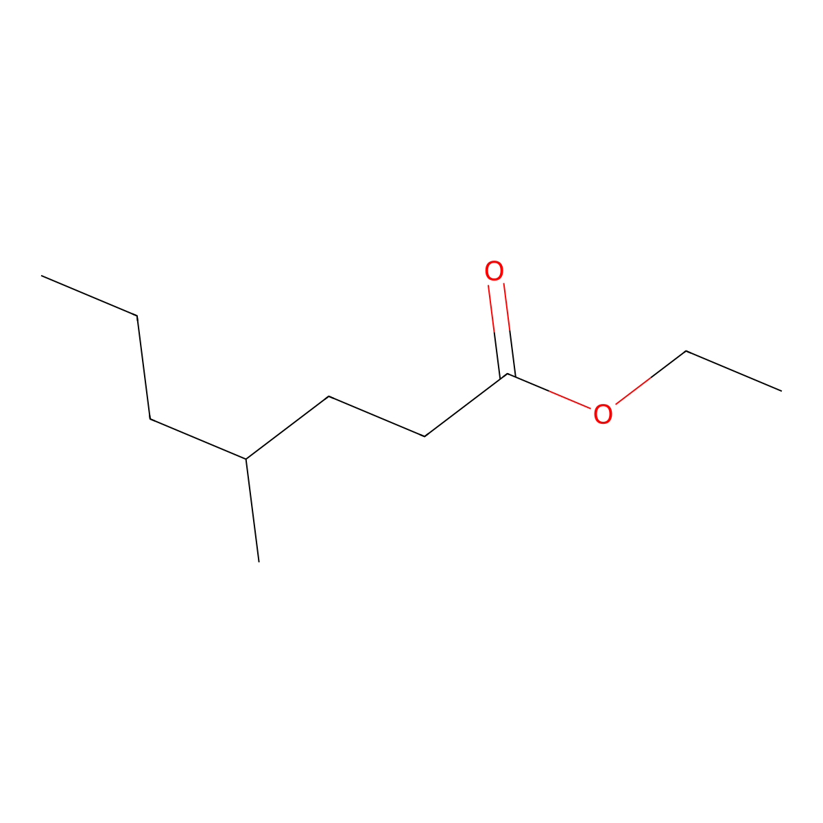 Ethyl 4-methylheptanoate molecular structure, CAS 22084-69-1