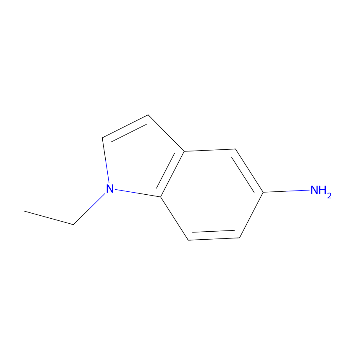 1-ethyl-1H-indol-5-amine molecular structure, CAS 220844-49-5