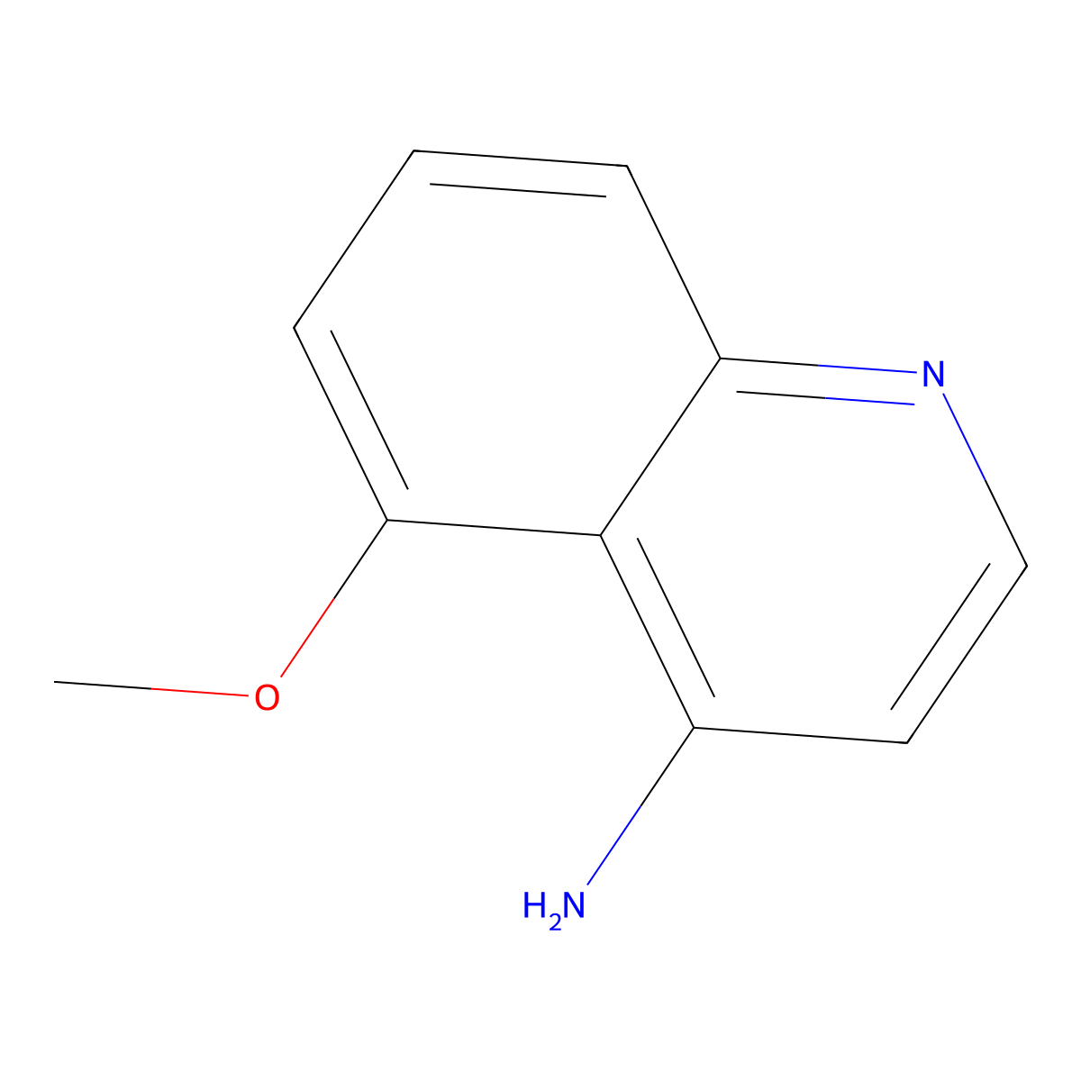 5-Methoxyquinolin-4-amine molecular structure, CAS 220844-59-7